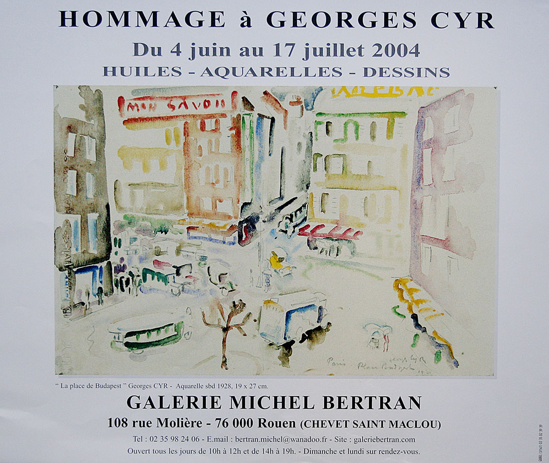 HOMMAGE à GEORGES CYR