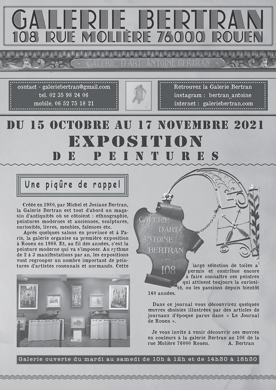 EXPOSITION D'AUTOMNE 2021