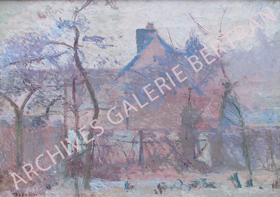 Le jardin du peintre en hiver