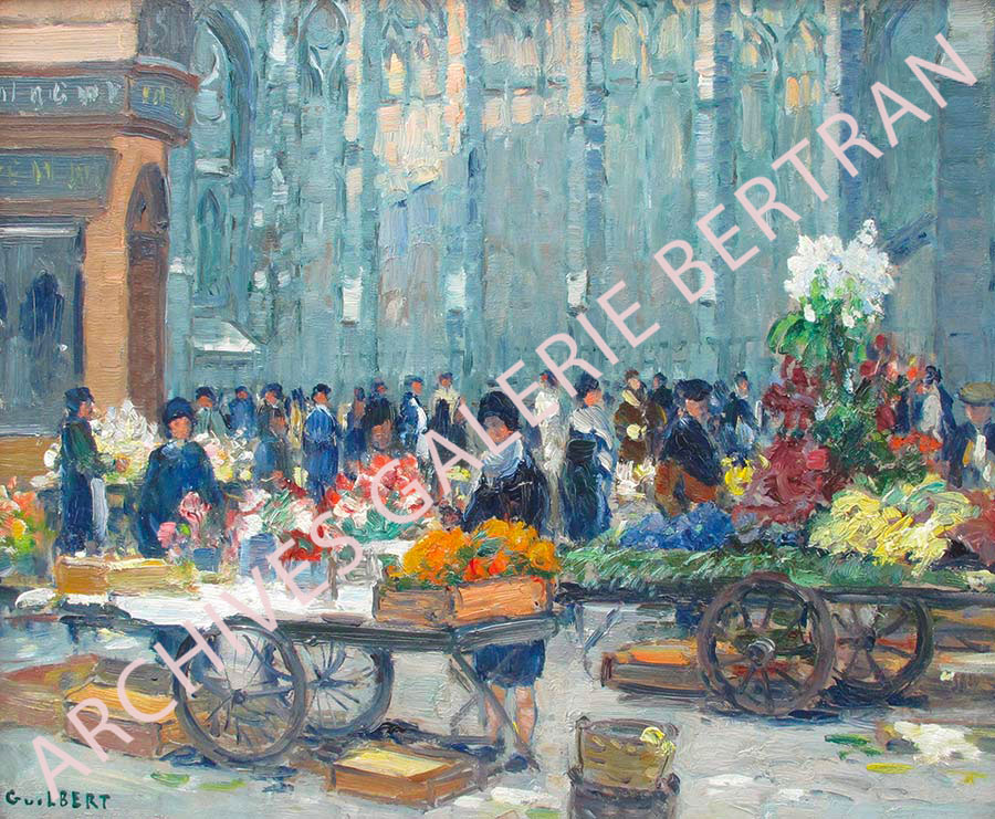 Marché aux fleurs place de la Calende