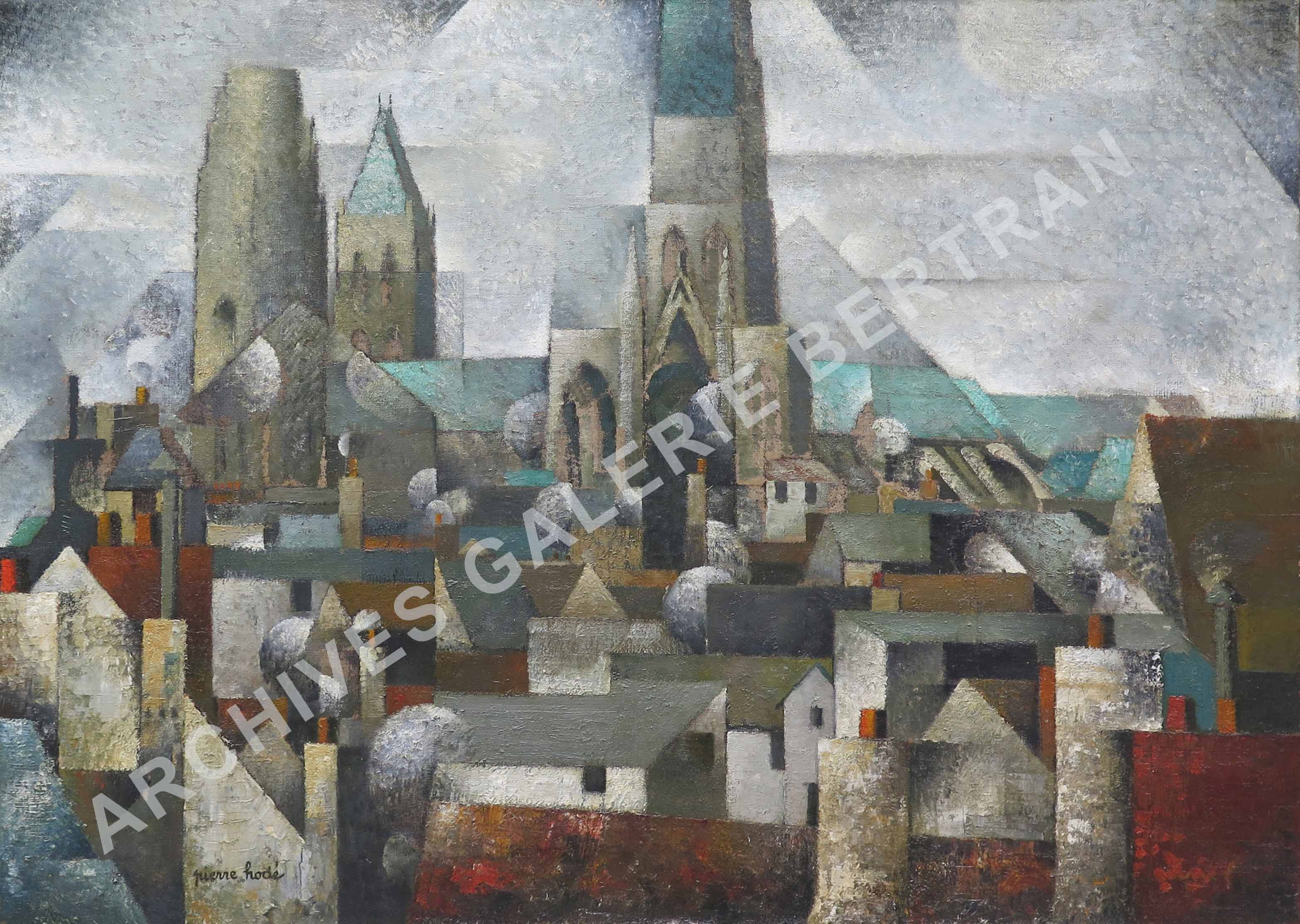 Les toits de Rouen et la cathédrale