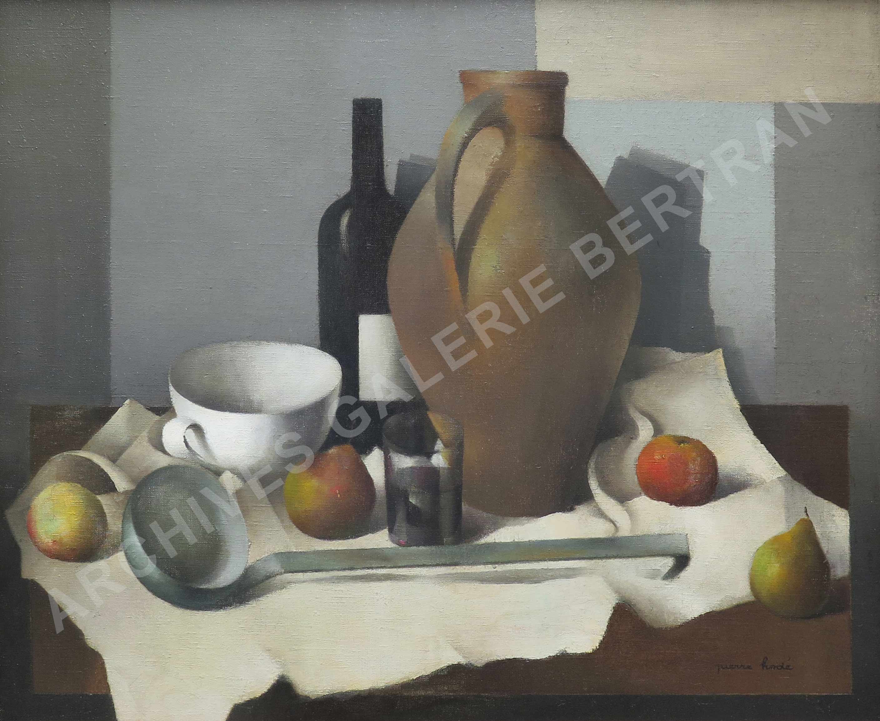 Nature morte au pot de grès