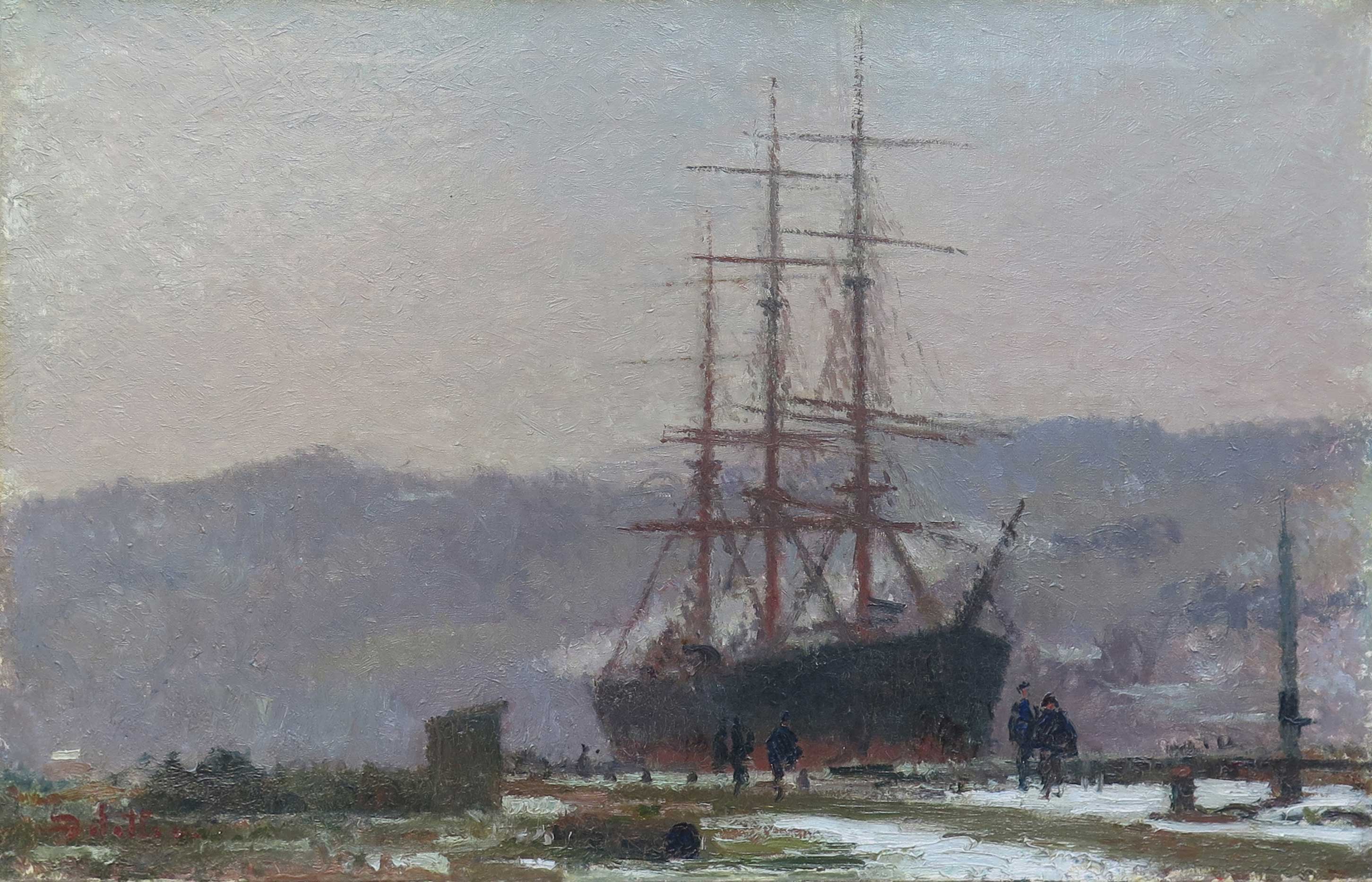 Trois mâts à quai