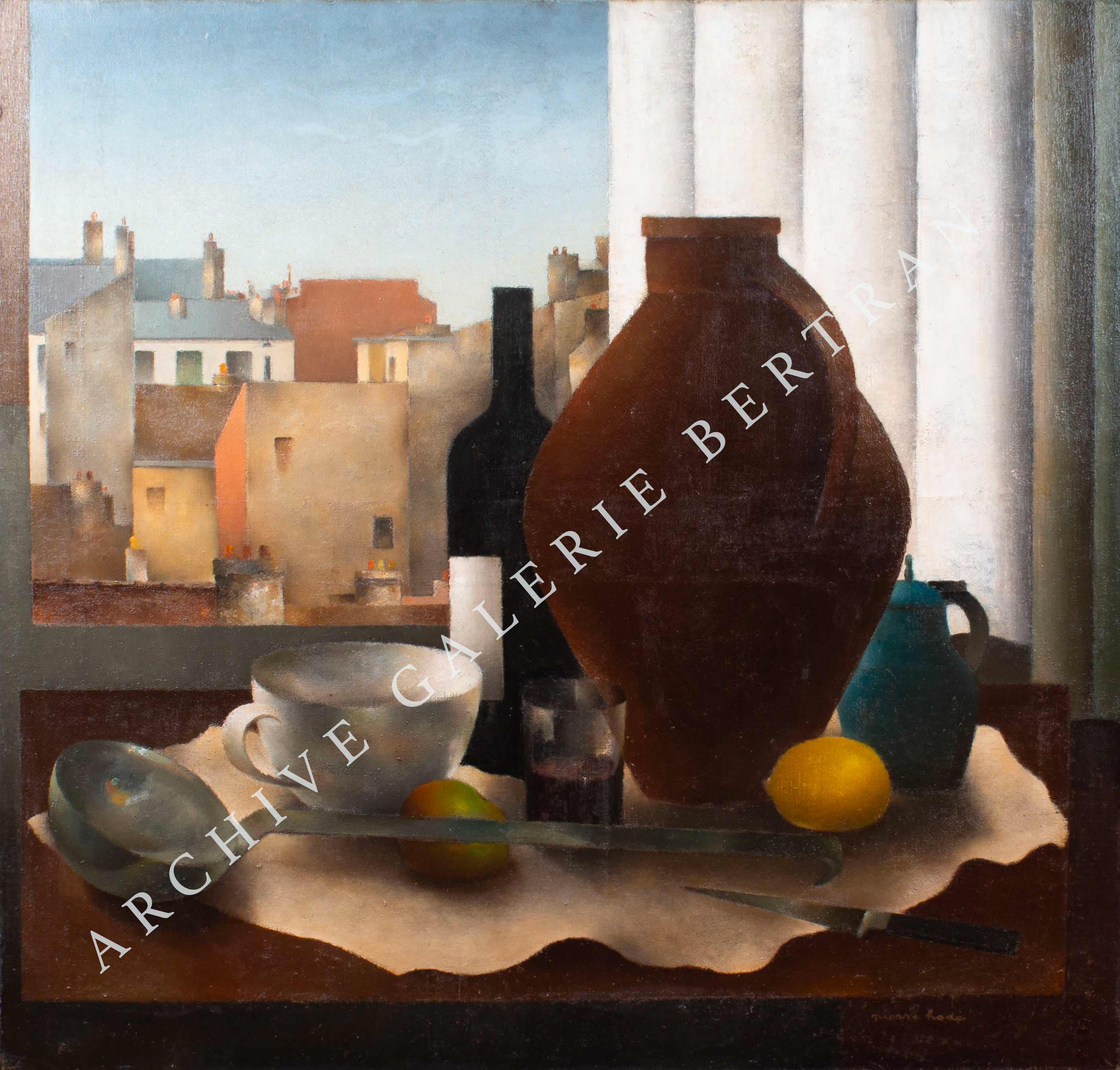 Nature morte au pichet de grès