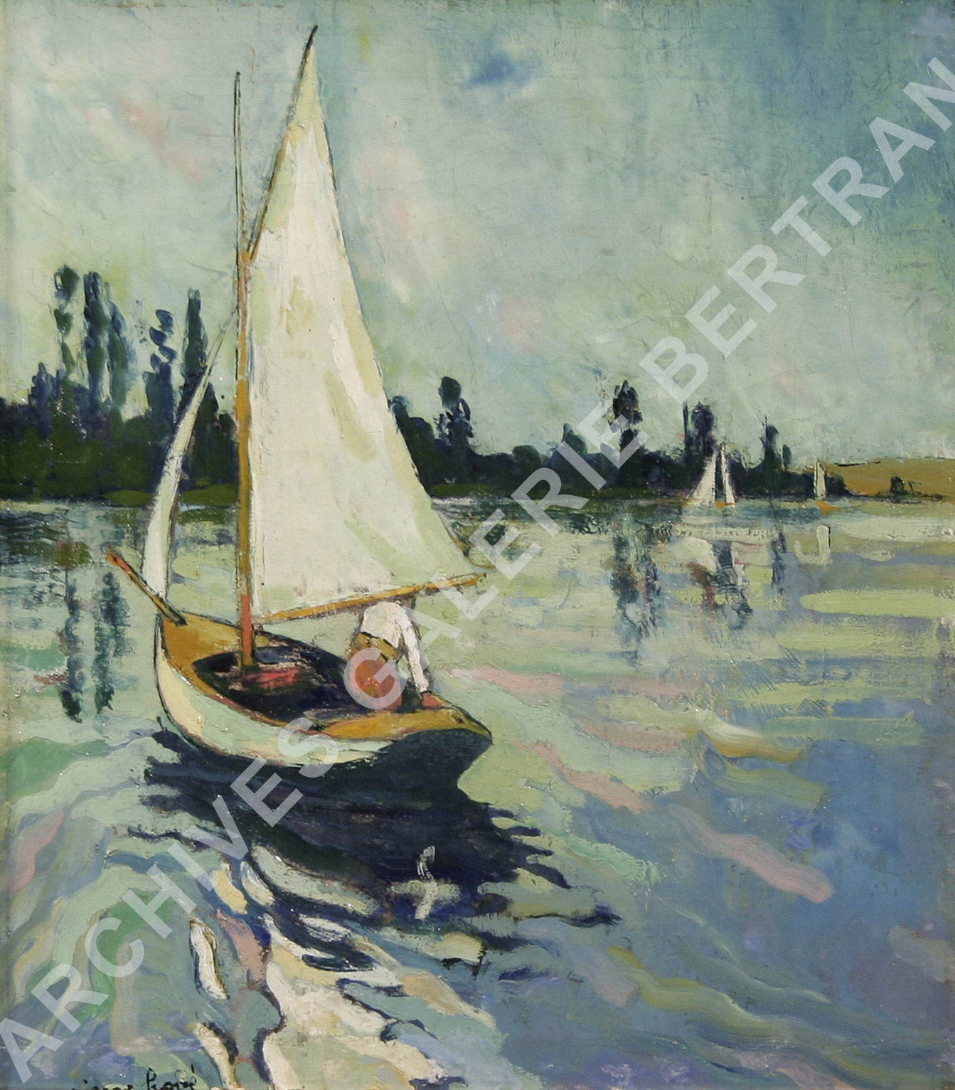 Voilier sur la Seine