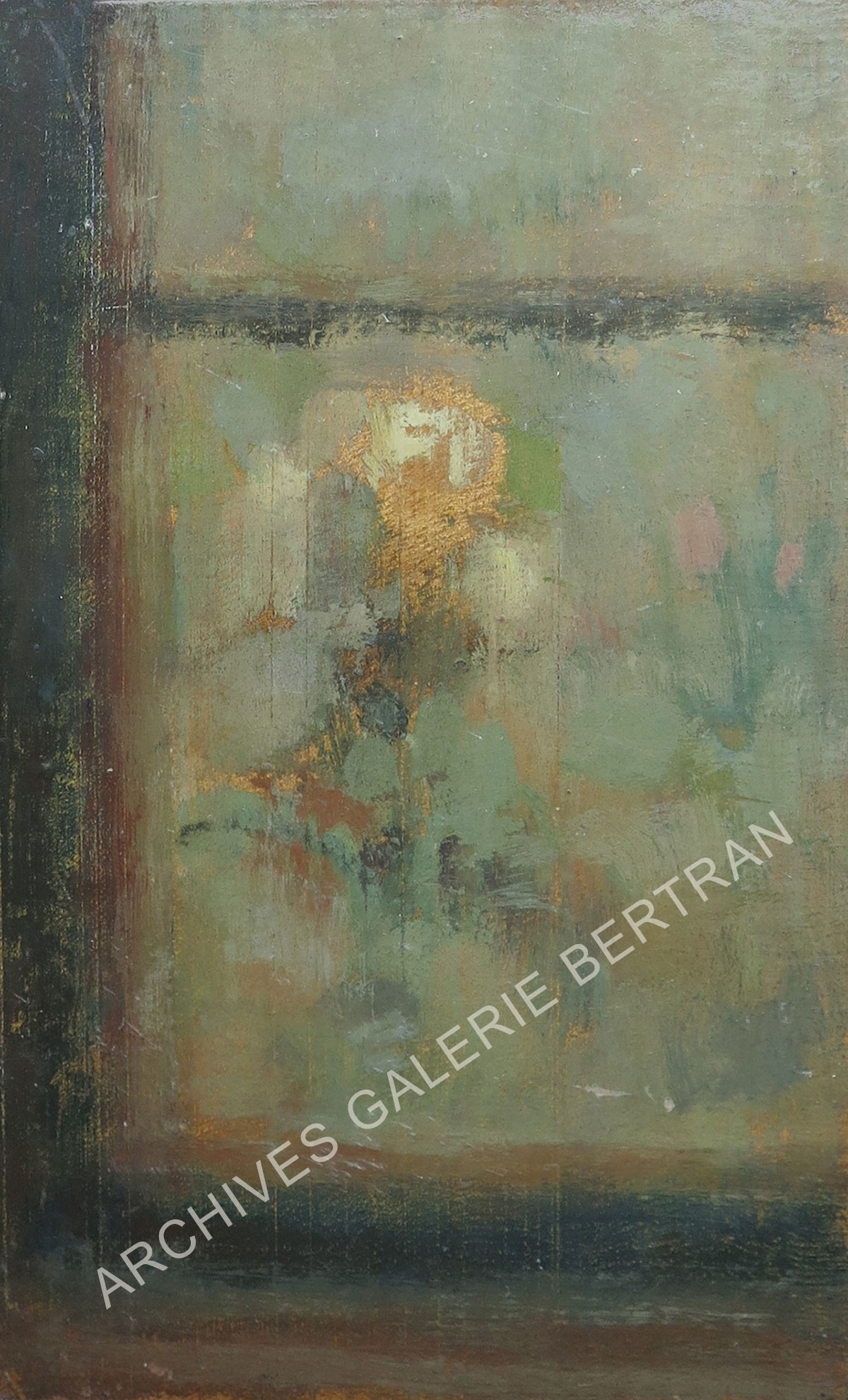 Fleur derrière une vitre, automne 1933