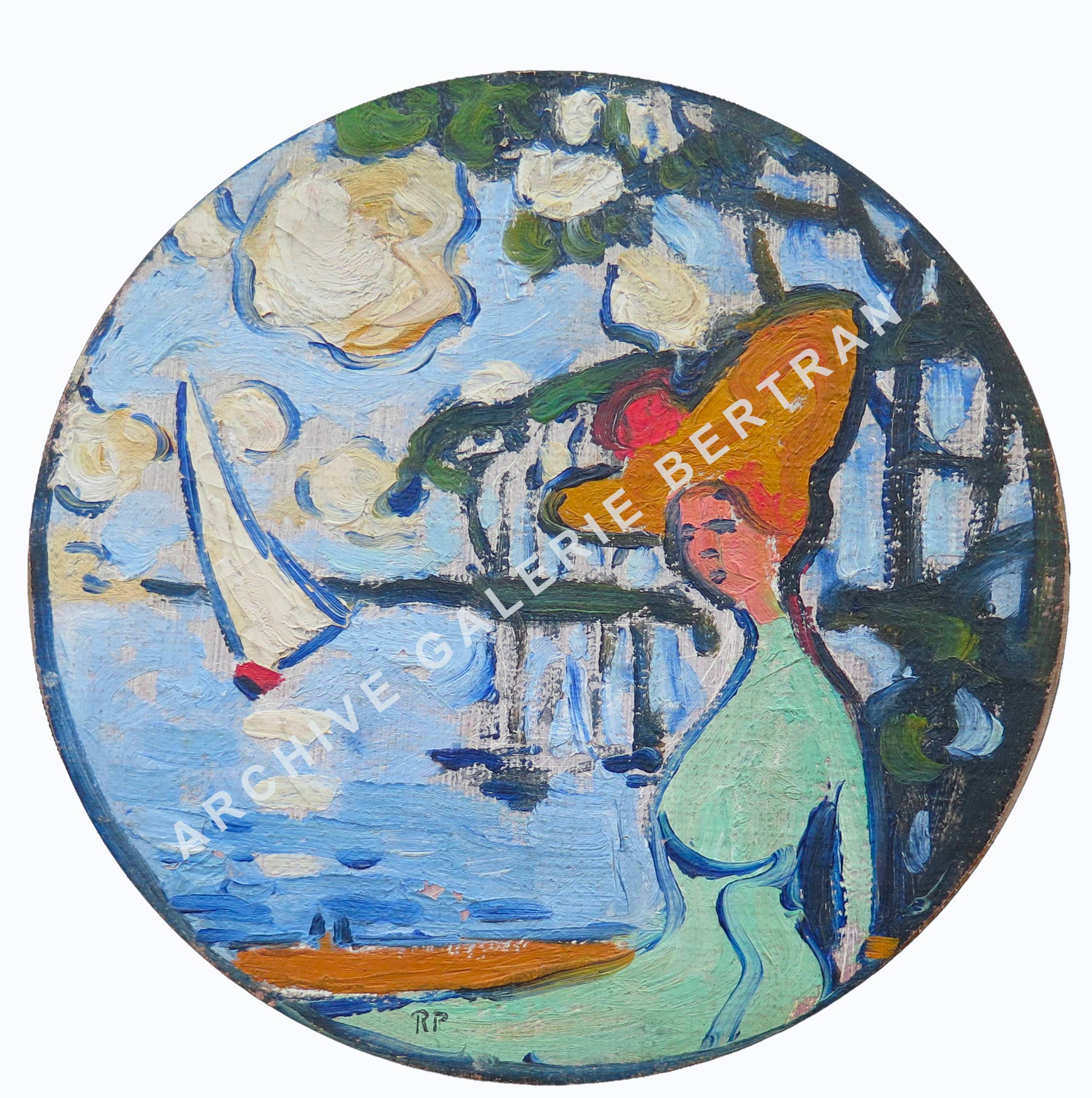 Femme au bord de la Seine